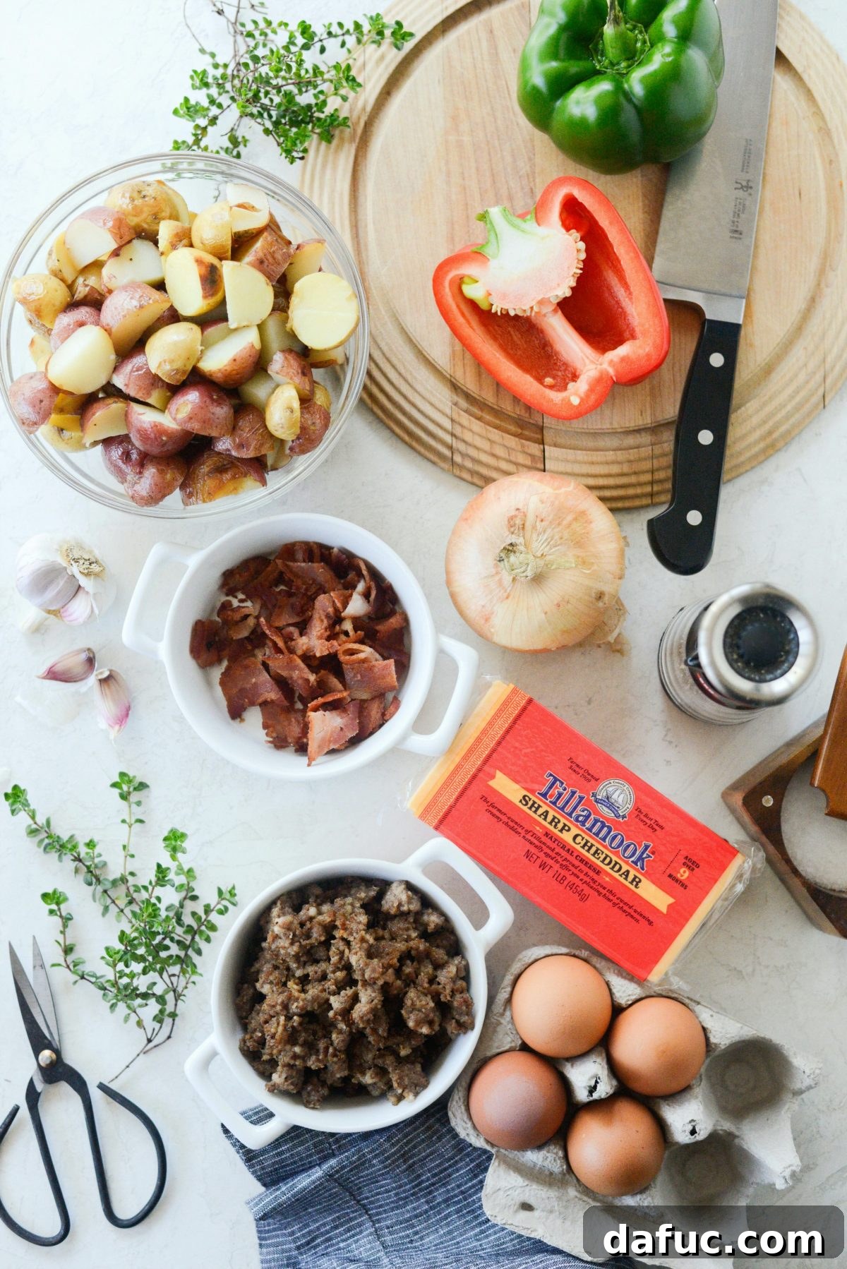 Farmer's Breakfast Skillet l SimplyScratch.com