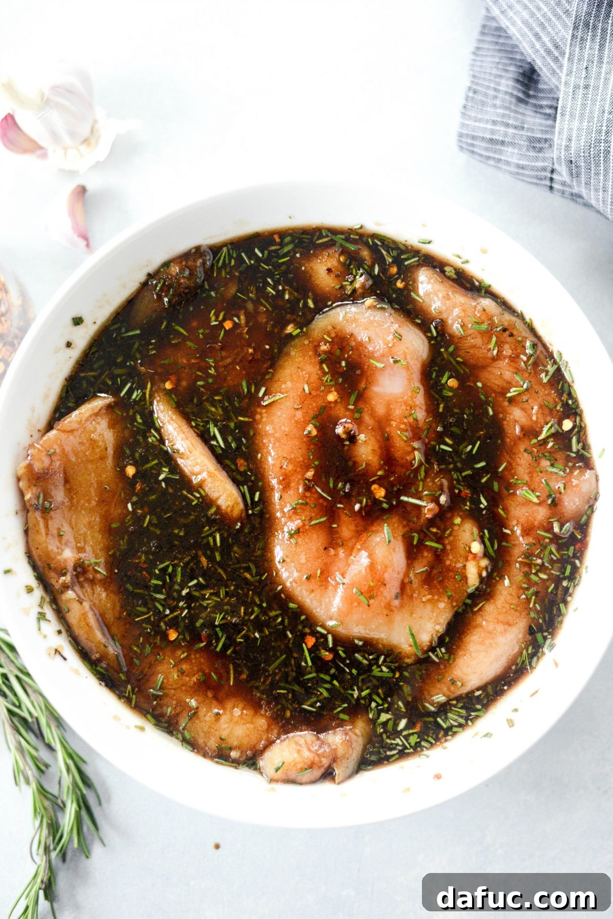 Marinated Chicken in Refrigerator