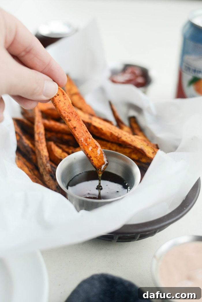 Air-Fried Sweet Potato Perfection 15 Air Fryer Crispy Sweet Potato Fries l SimplyScratch.com