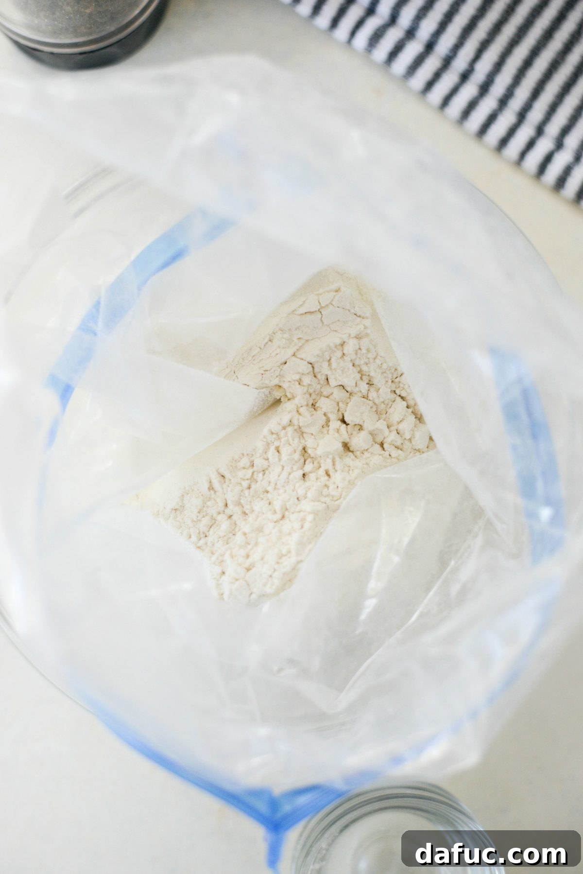 Spring's Wild Morel Sauté 13 Mixing flour and spices in a resealable bag
