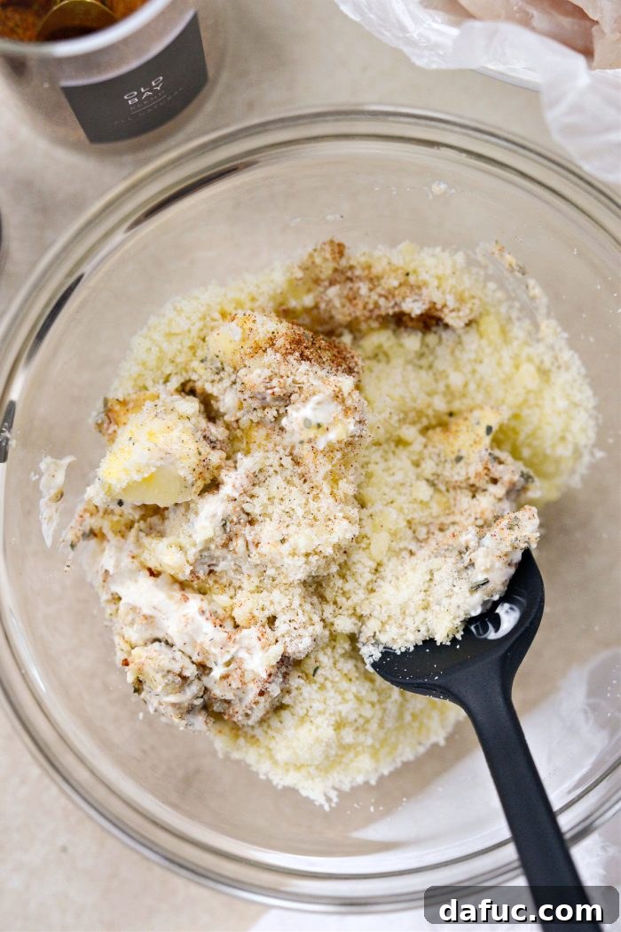 Golden Parmesan Tilapia 6 stir