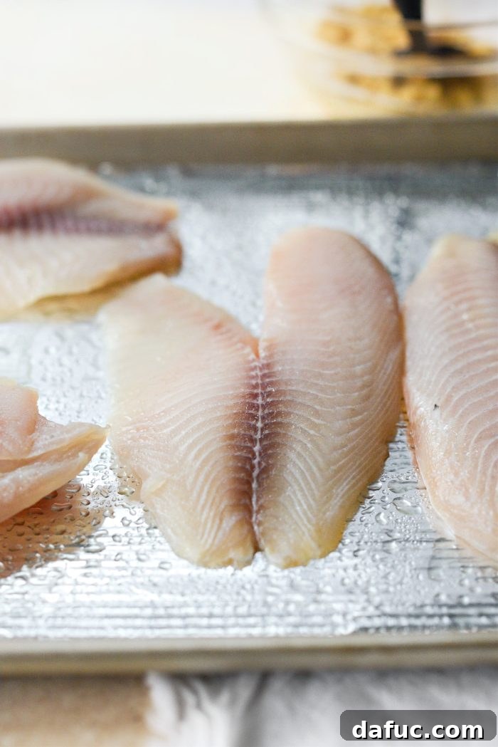 Golden Parmesan Tilapia 8 tilapia on greased foil-lined pan
