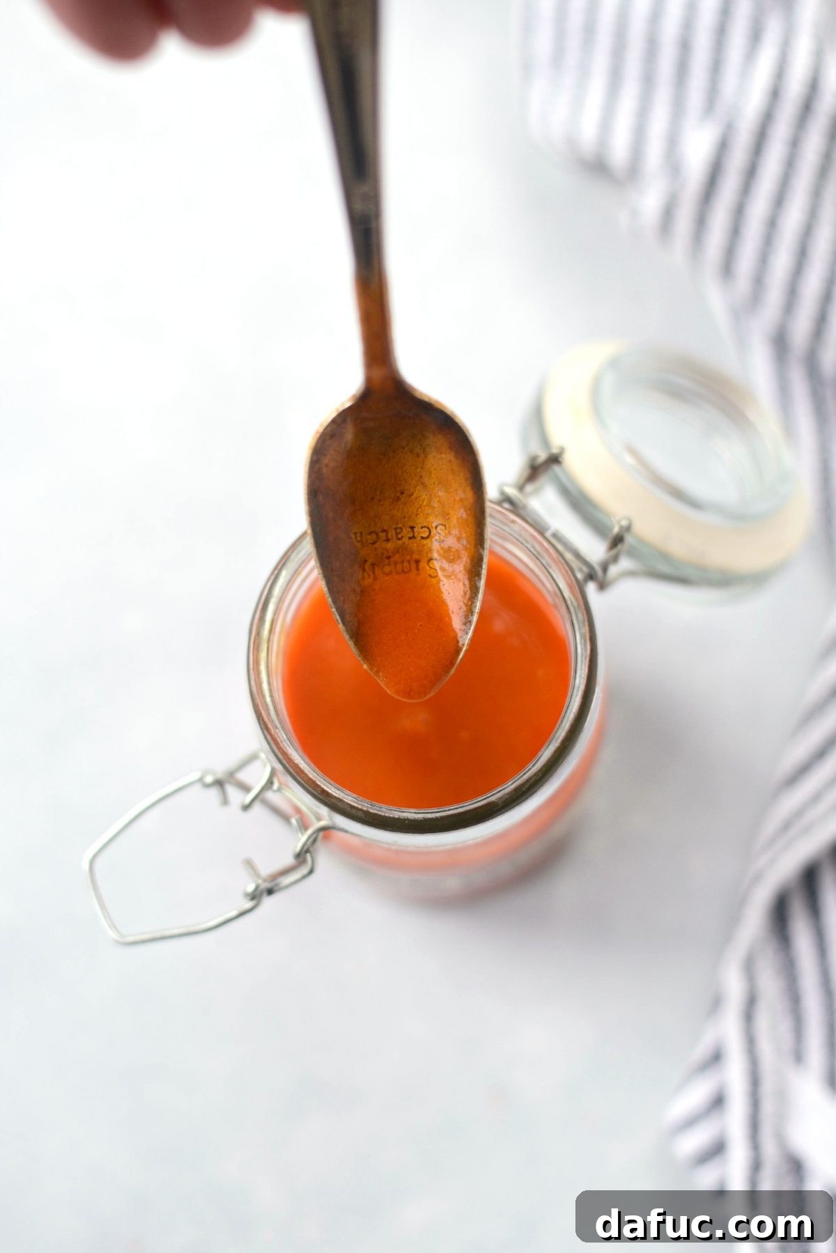 Homemade Buffalo Wing Sauce in a Serving Bowl