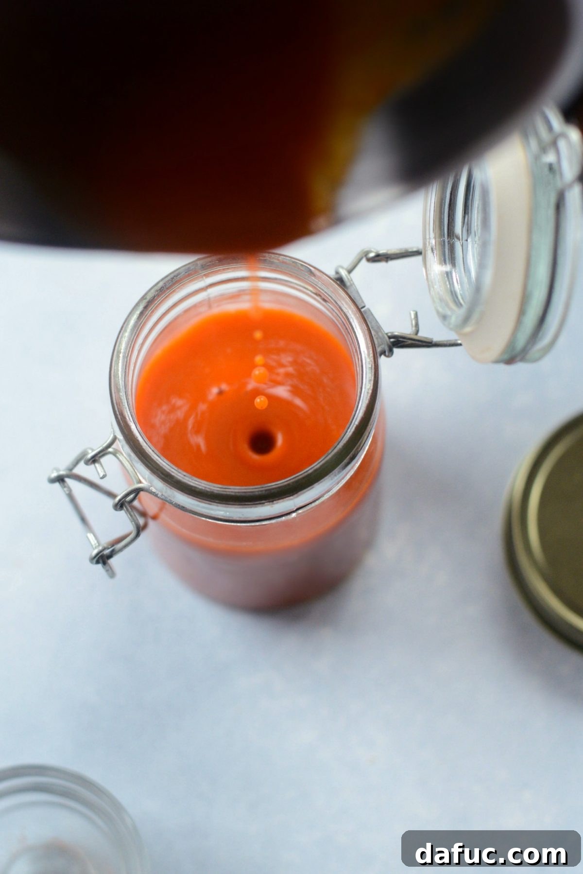 Heating and Mixing Homemade Buffalo Sauce