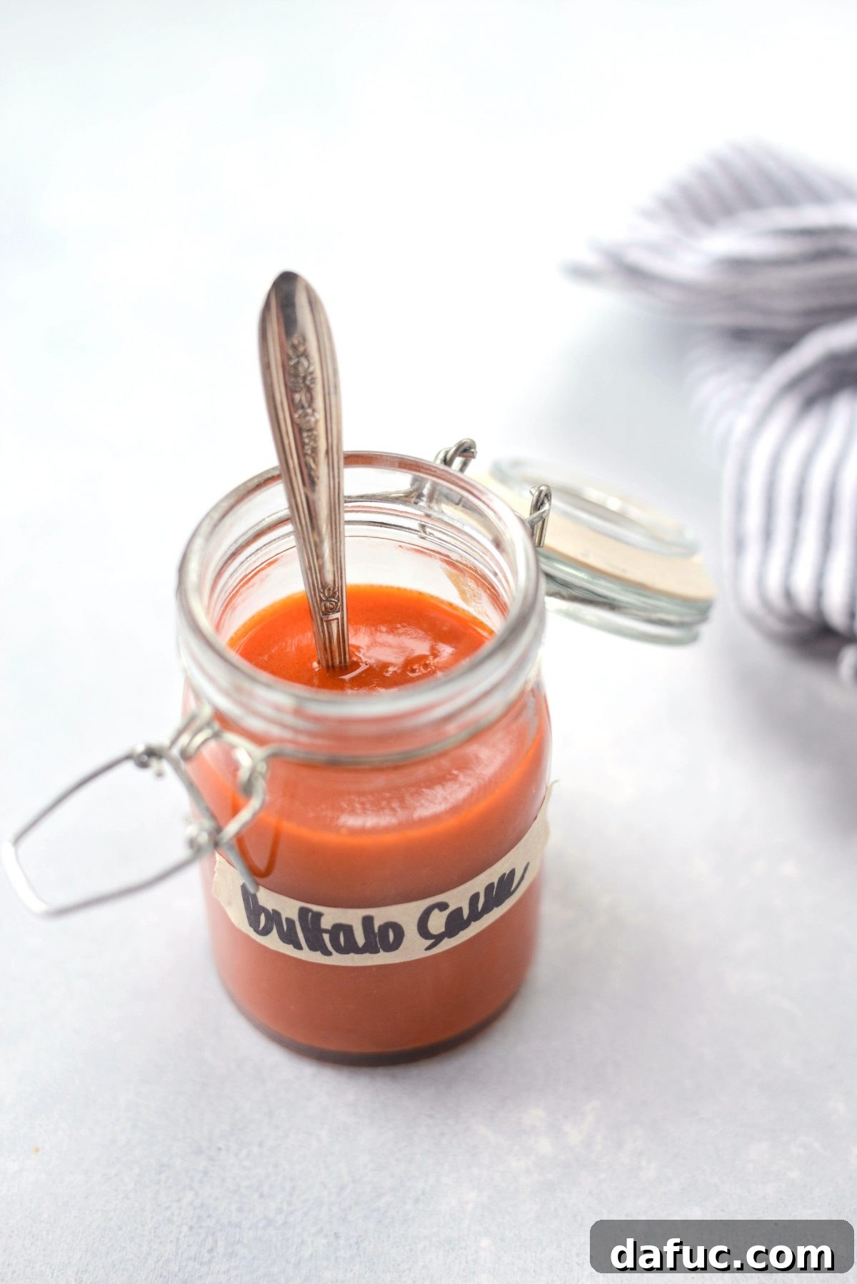Buffalo Wing Sauce Ready for Serving