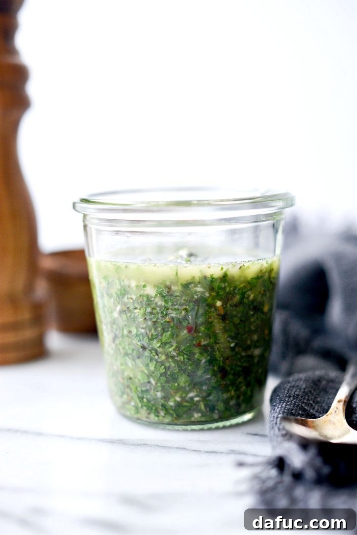 Garden Fresh Chimichurri 3 Grilled steak fajitas topped with Homemade Chimichurri