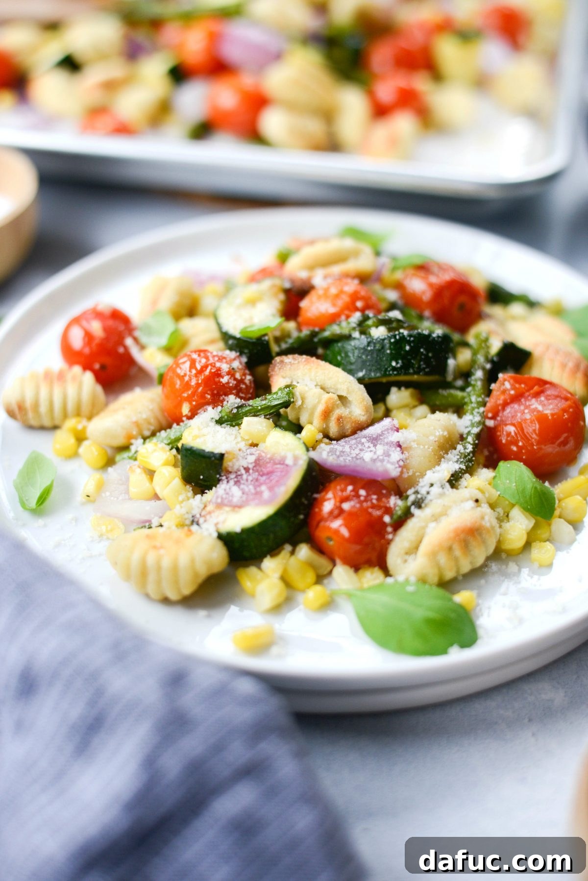 Sheet Pan Gnocchi with Summer Vegetables