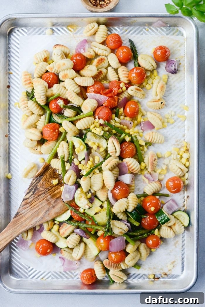 Sheet Pan Gnocchi with Summer Vegetables