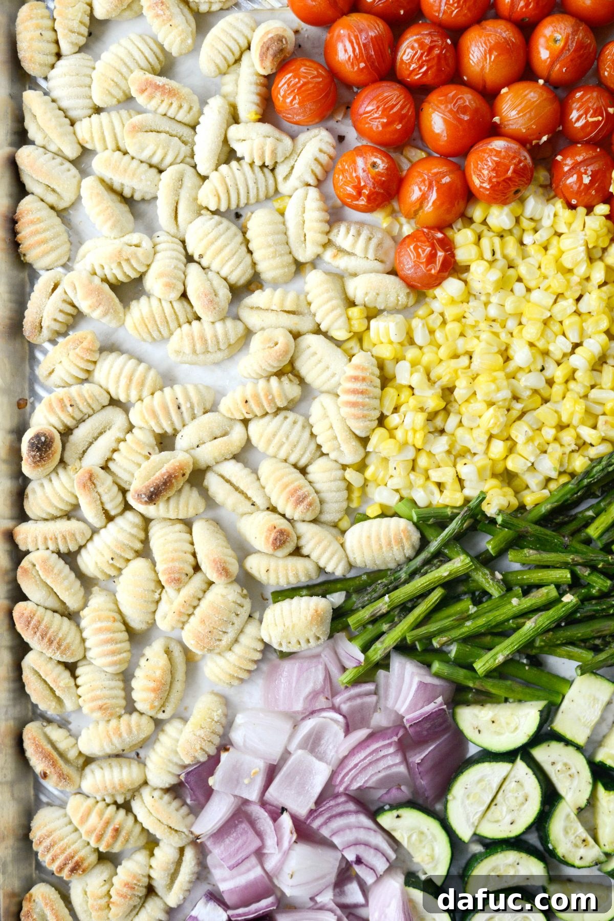 close up of gnocchi