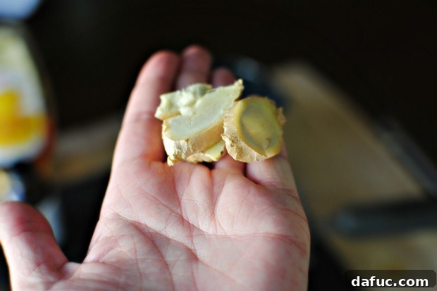 add to the cream Adding ginger to cream