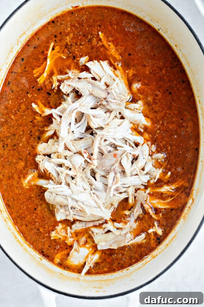 Smoky Chipotle Shredded Chicken 18 add it back into the cooking liquids.