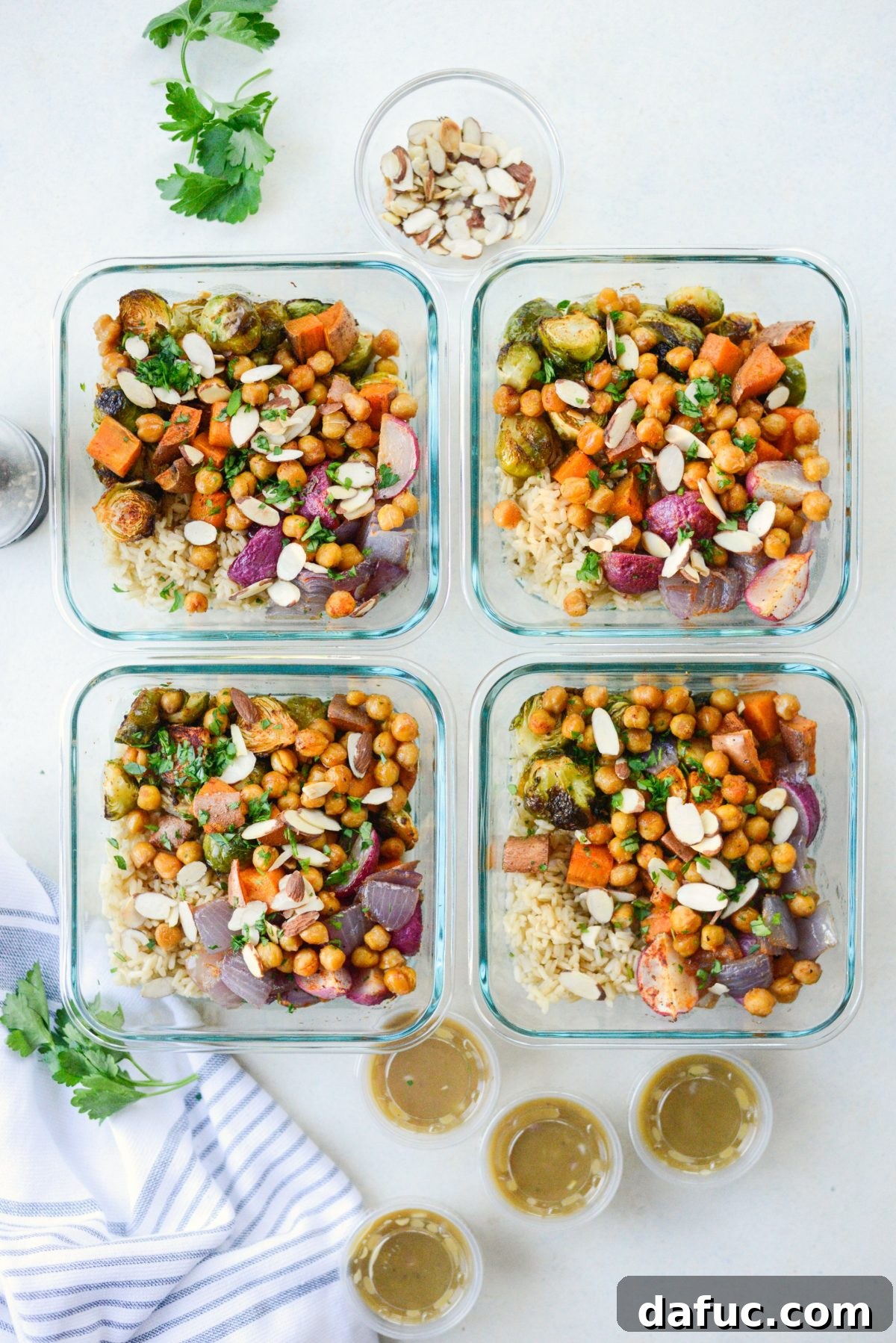 Make-Ahead Roasted Fall Veggie Rice Bowls 3 Roasted Fall Veggie Rice Bowls (Meal Prep!)