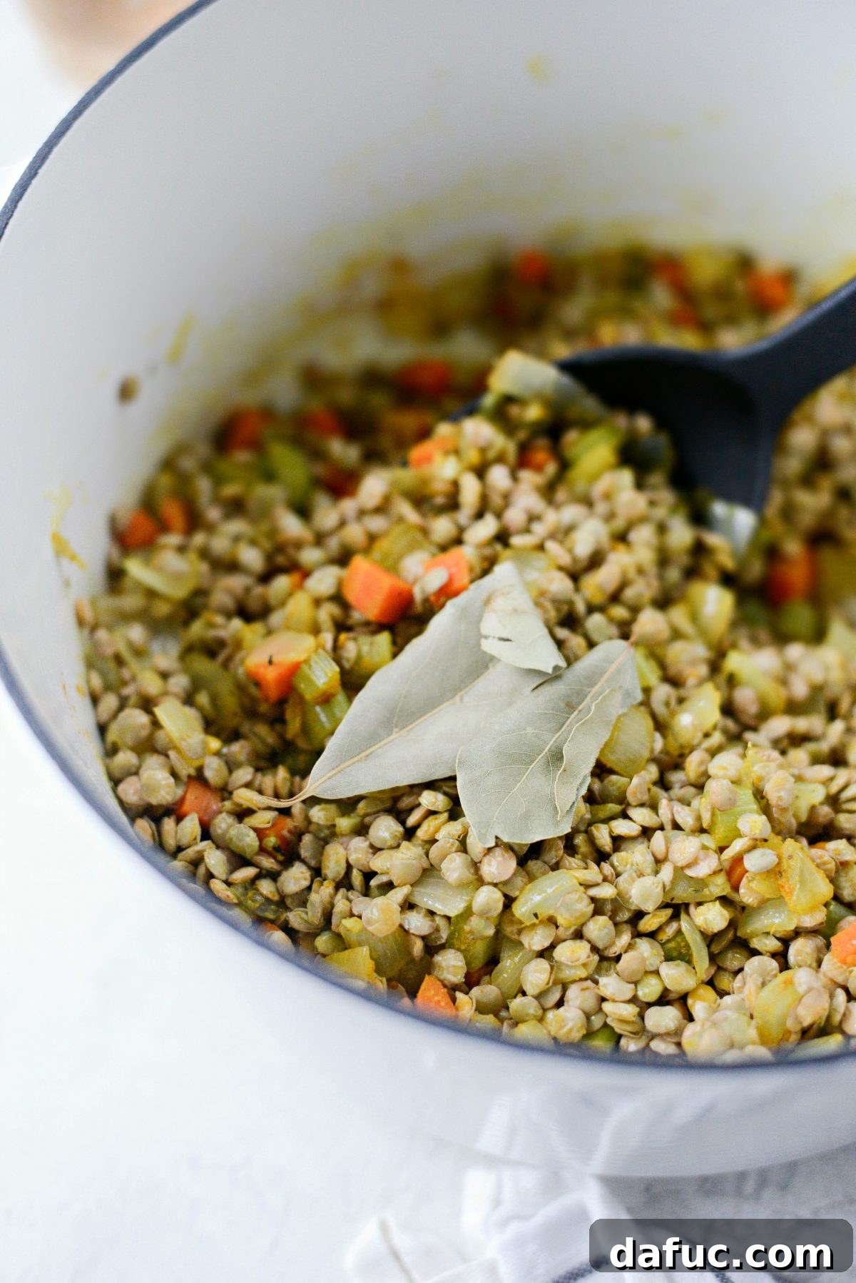 Golden Glow Lentil Soup 12 add bay leaf