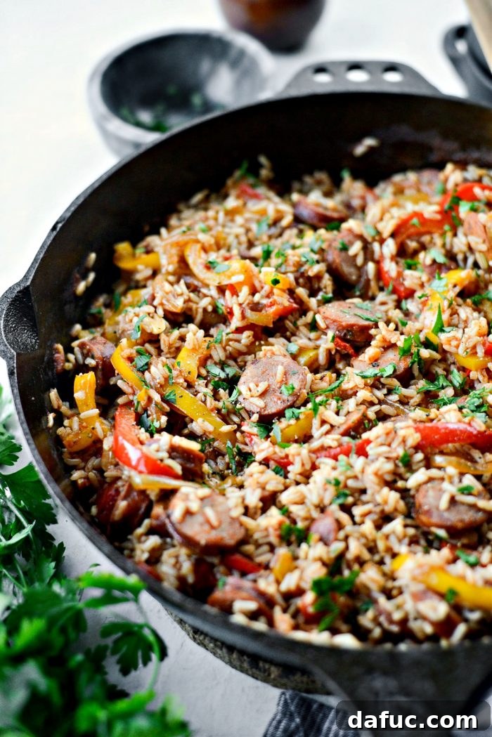 Andouille Cajun Rice Skillet
