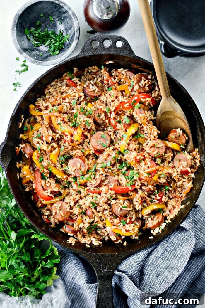 Andouille Cajun Rice Skillet