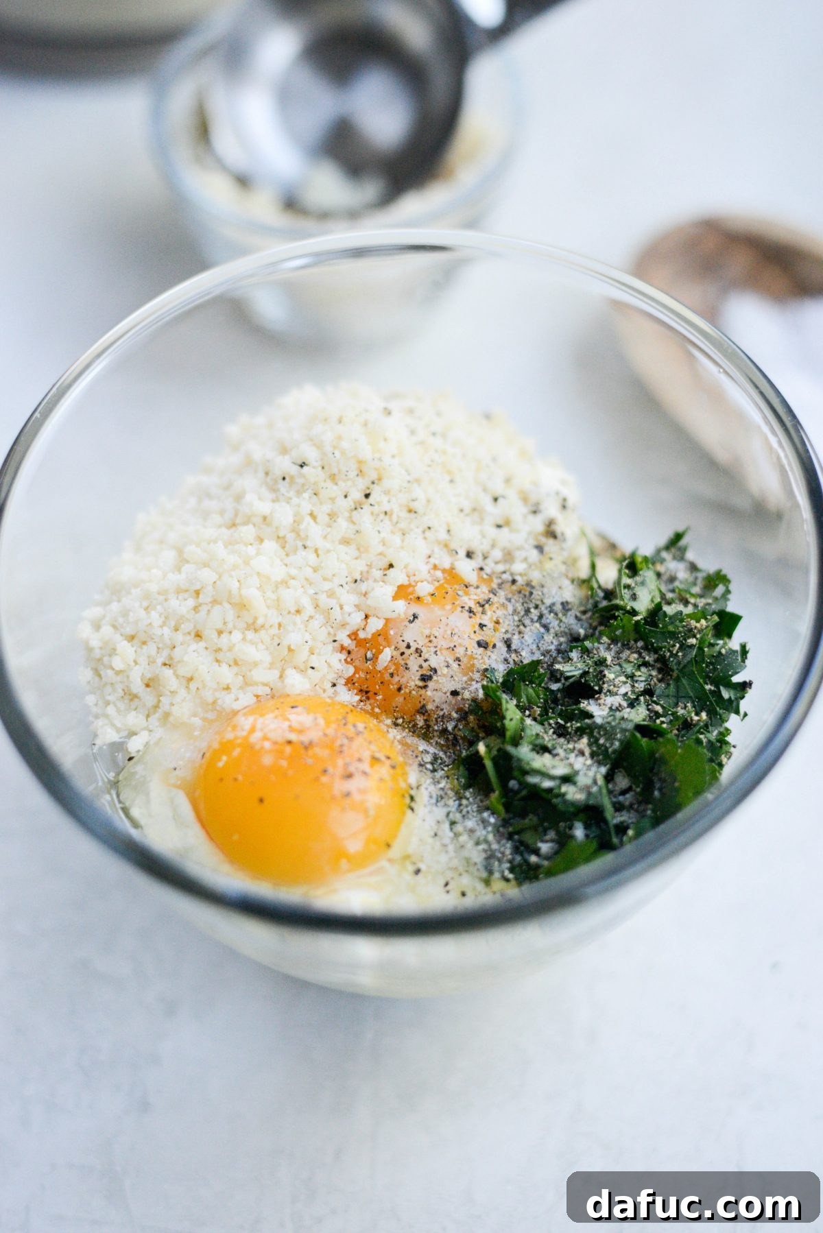 add ricotta filling mixture to a bowl