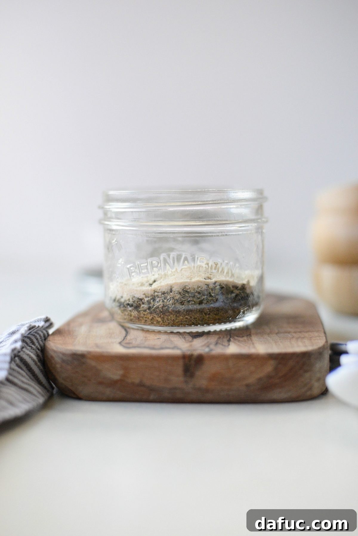 Handcrafted Tuscan Seasoning 7 layered herbs and spices in a jar