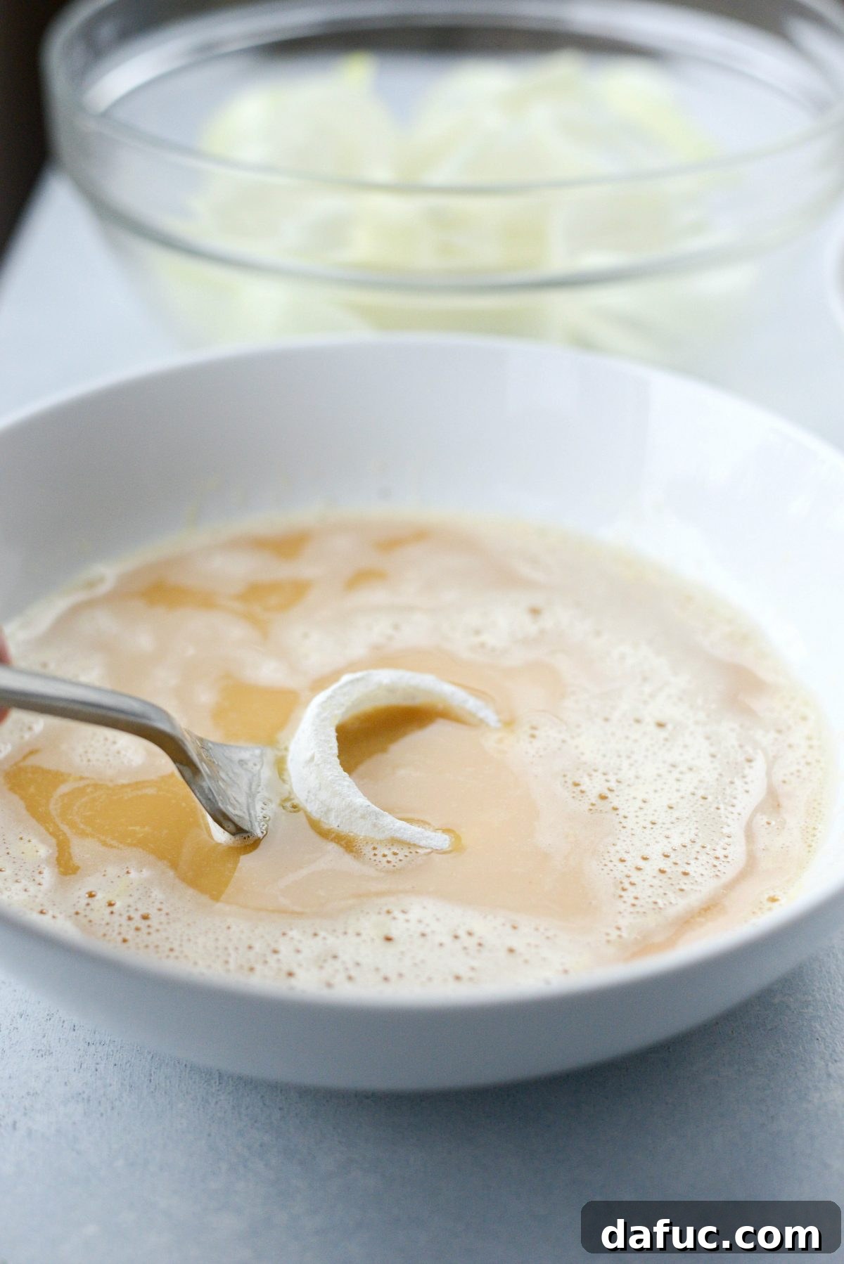 then in the egg and beer mixture