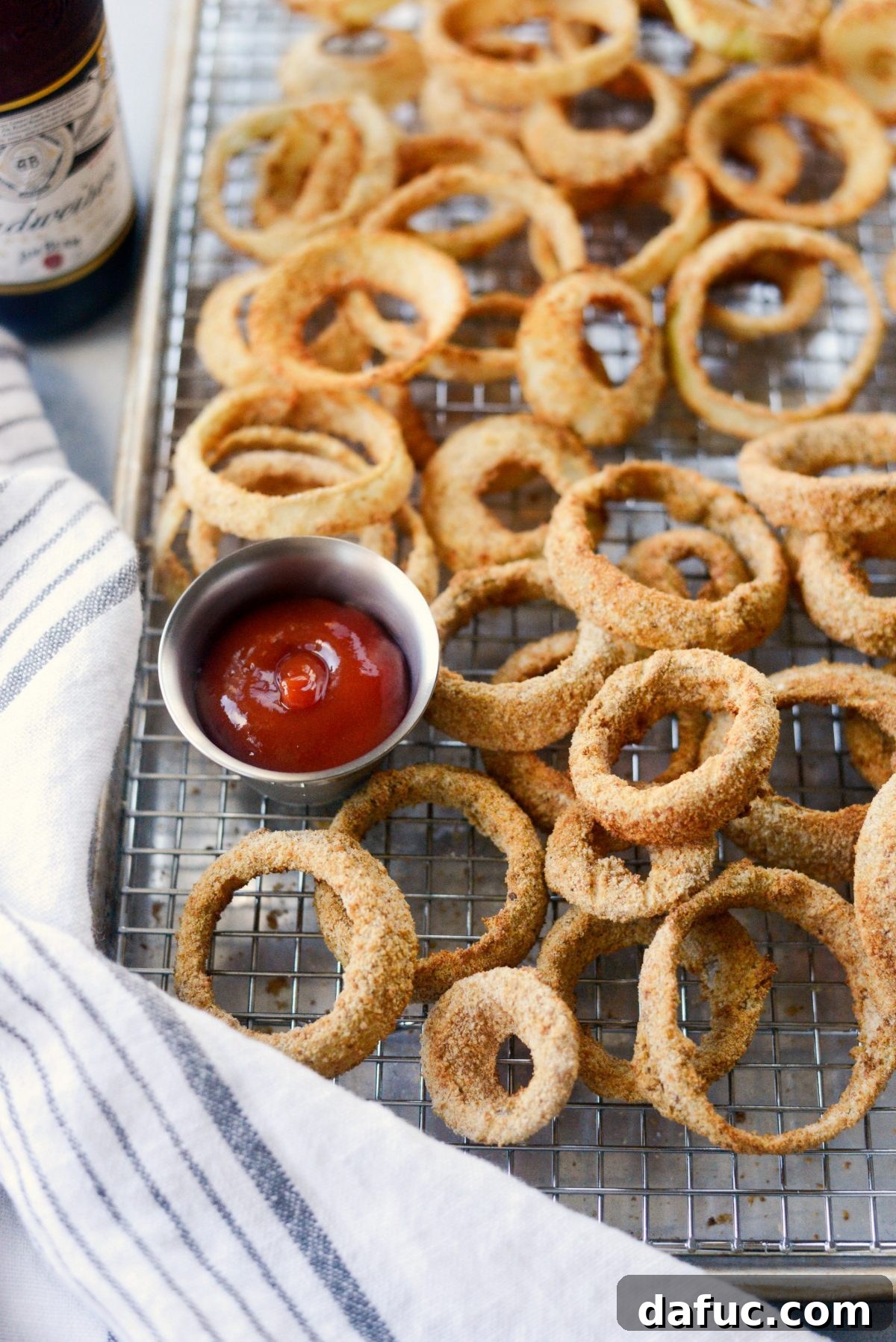 Air Fryer Beer Battered Onion Rings