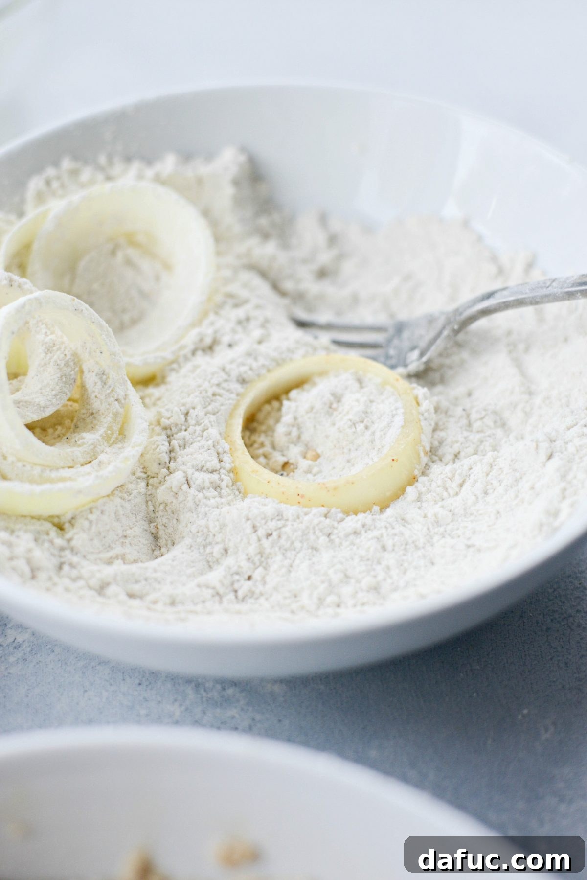 skip the bread crumbs and repeat dipping in flour