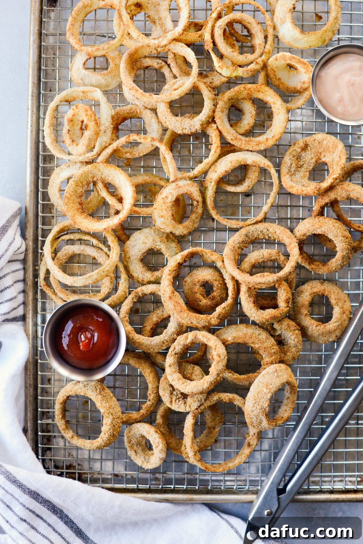 Air Fryer Beer Battered Onion Rings 