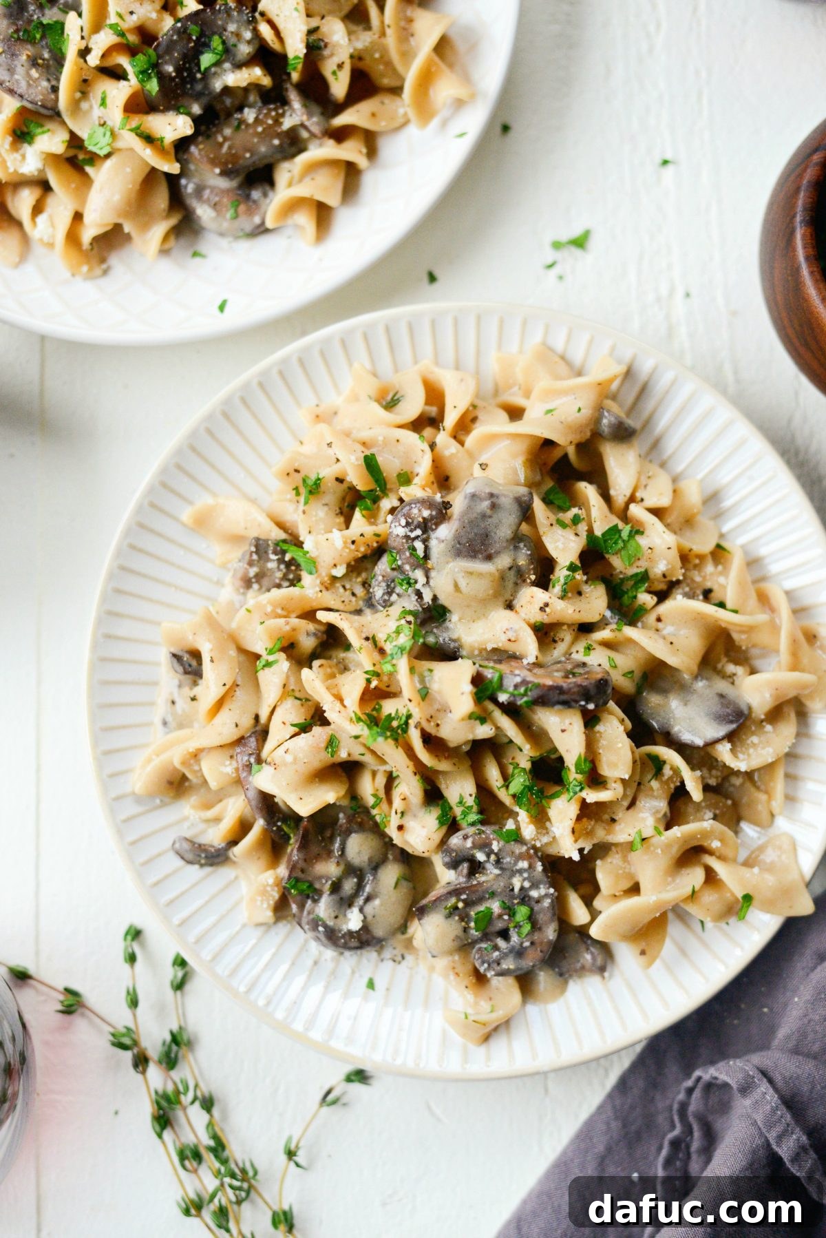Simple Creamy Mushroom Bliss 2 Easy Mushroom Stroganoff