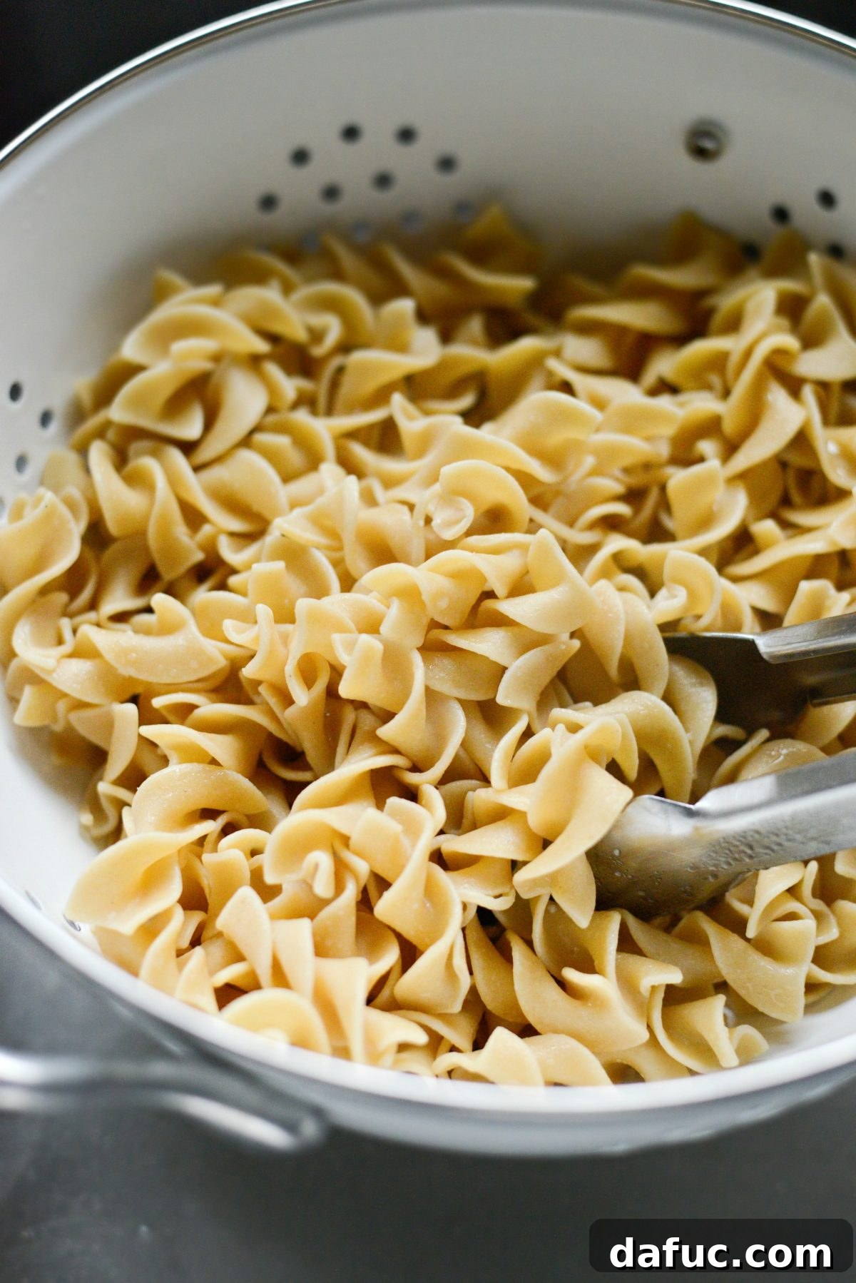 Simple Creamy Mushroom Bliss 19 cook and drain egg noodles