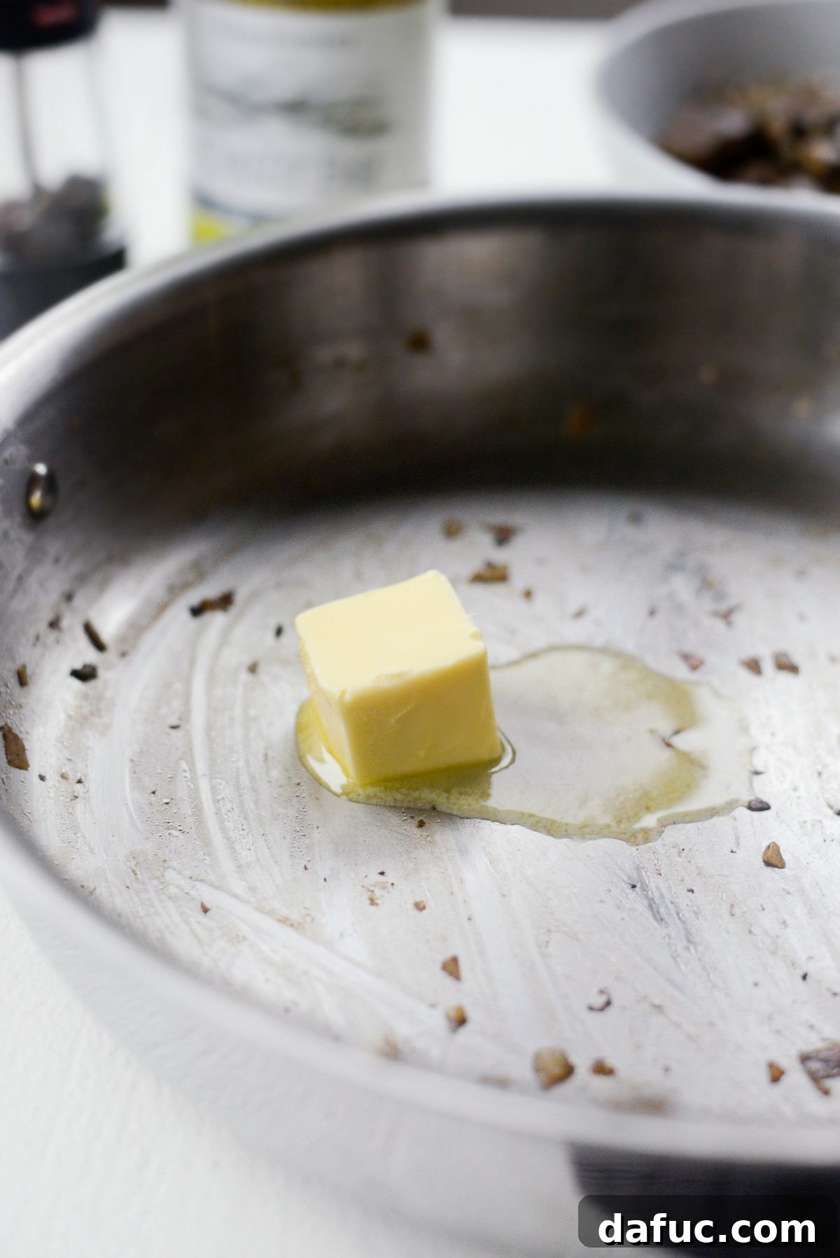 Simple Creamy Mushroom Bliss 10 melt butter in the skillet
