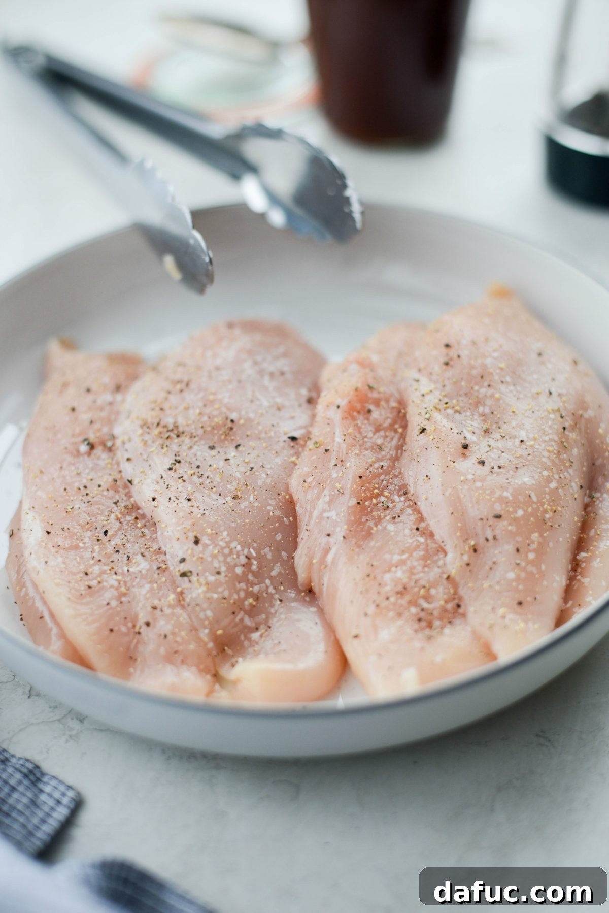 Cheesy Skillet Monterey Chicken 6 Thin cut chicken breast halves seasoned with salt and pepper