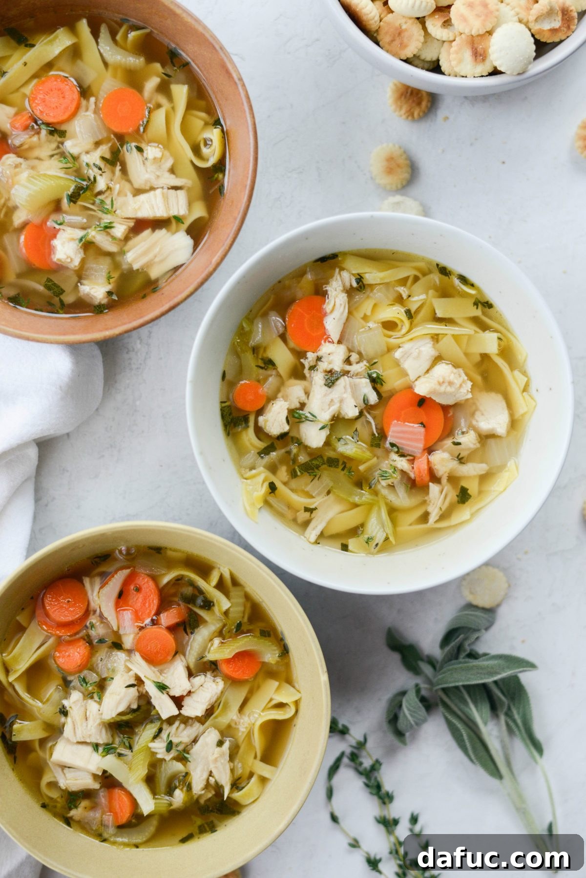 Cozy Turkey Noodle Comfort 13 Leftover Turkey Noodle Soup ready to serve