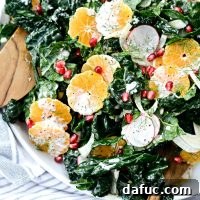 Winter Clementine Fennel and Kale Salad l SimplyScratch.com