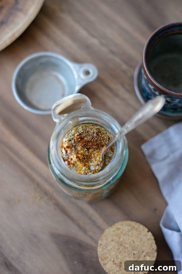stirring spices together