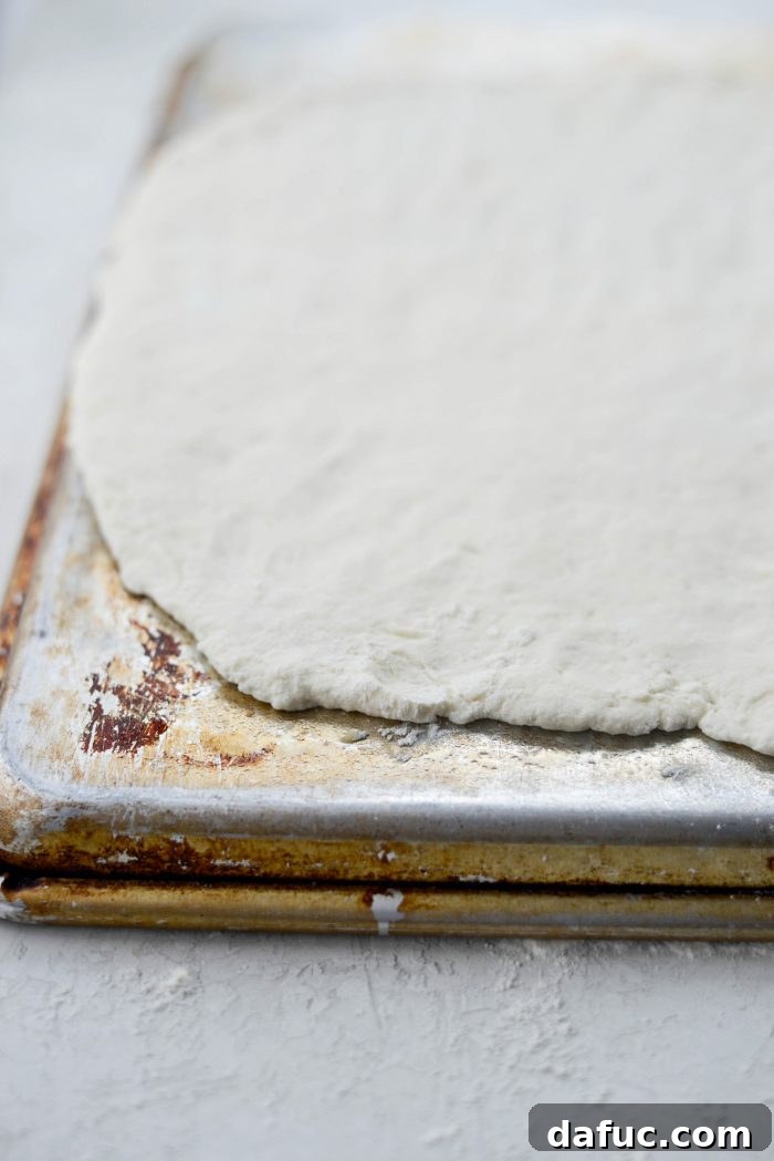 Delicious homemade Greek Yogurt Pizza Dough ready for toppings