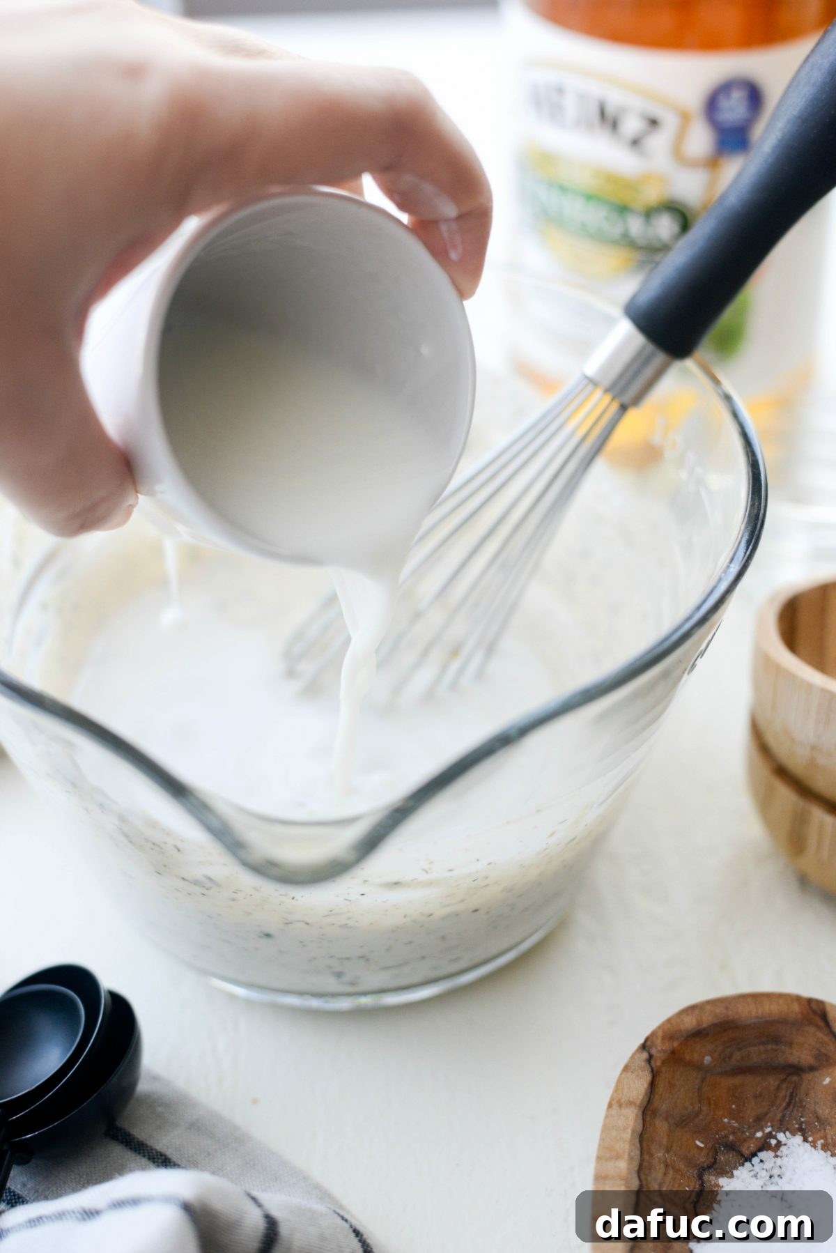 Thinning Out Greek Yogurt Ranch Dressing with Buttermilk