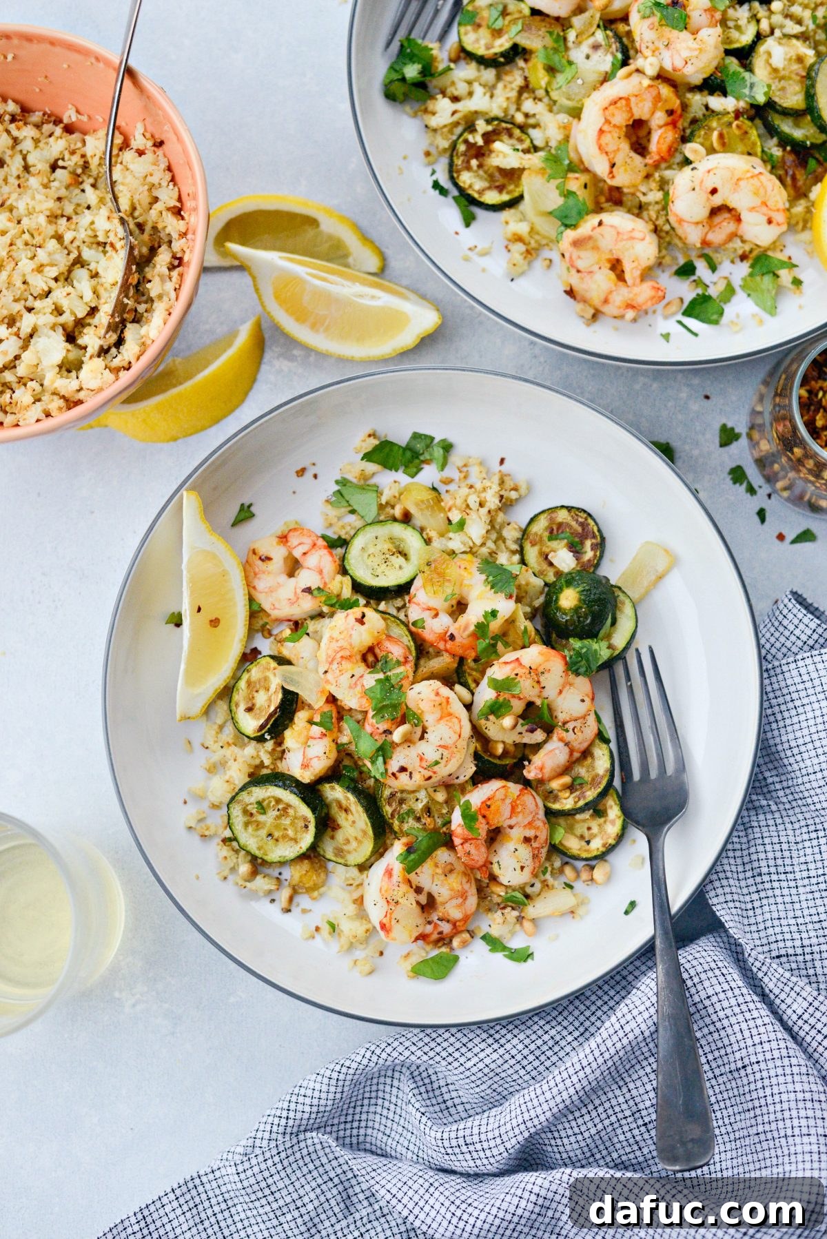 Sheet Pan Lemon Garlic Shrimp and Zucchini