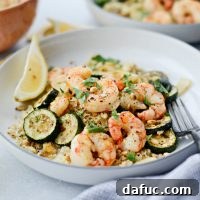 Sheet Pan Lemon Garlic Shrimp and Zucchini l SimplyScratch.com