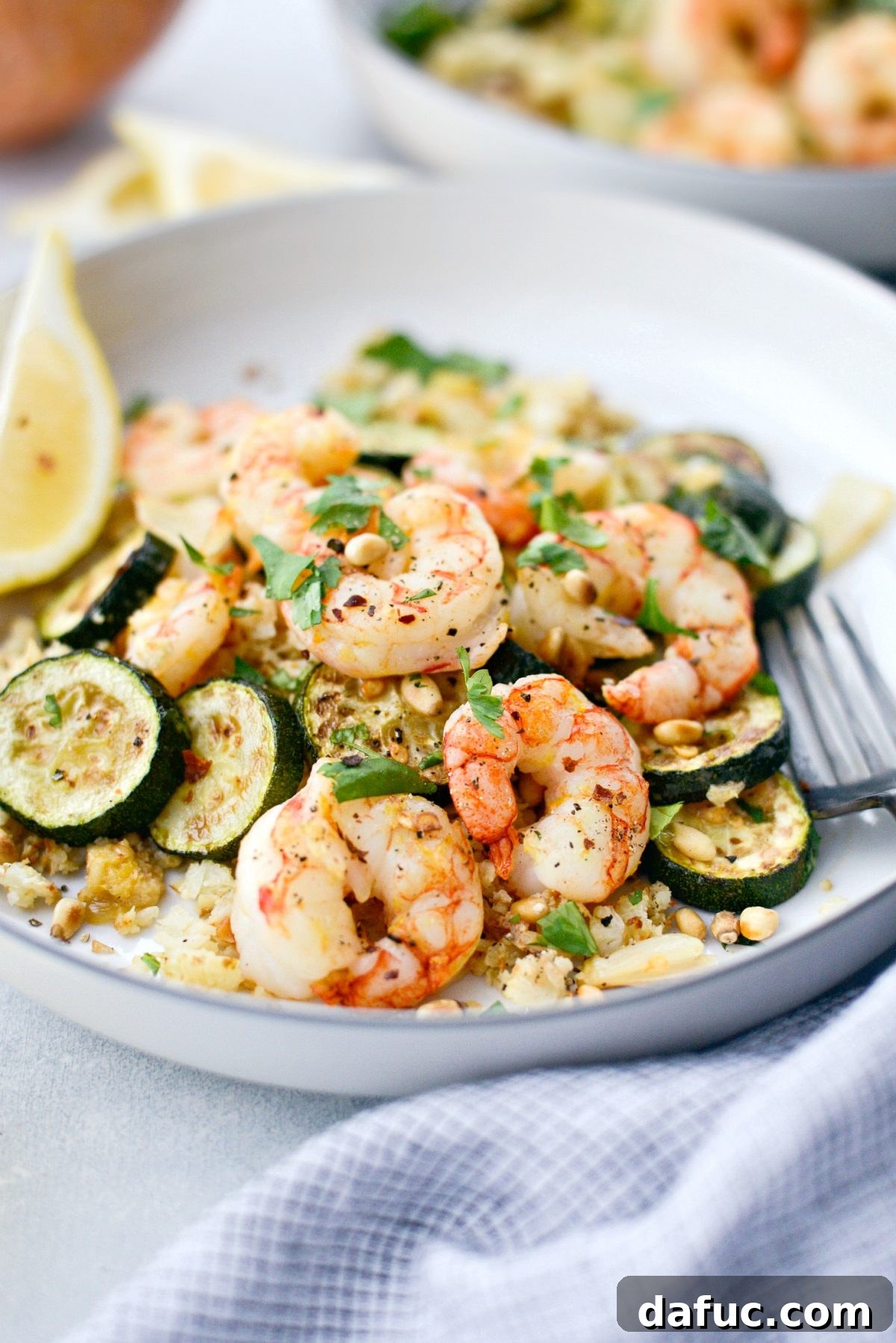 Sheet Pan Lemon Garlic Shrimp and Zucchini