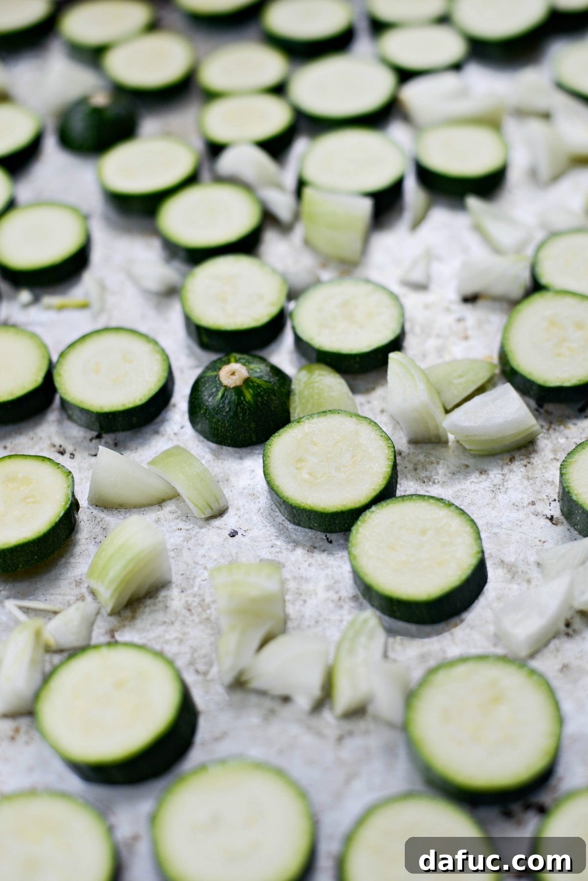 zucchini and onions