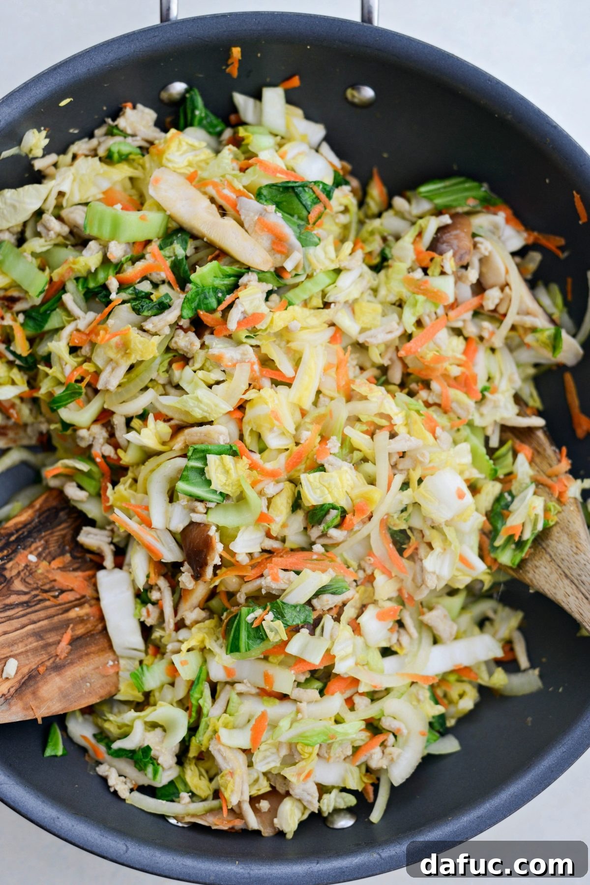 No-Wrap Chicken Egg Roll Bowl 13 add Tamara, rice wine and toasted sesame oil