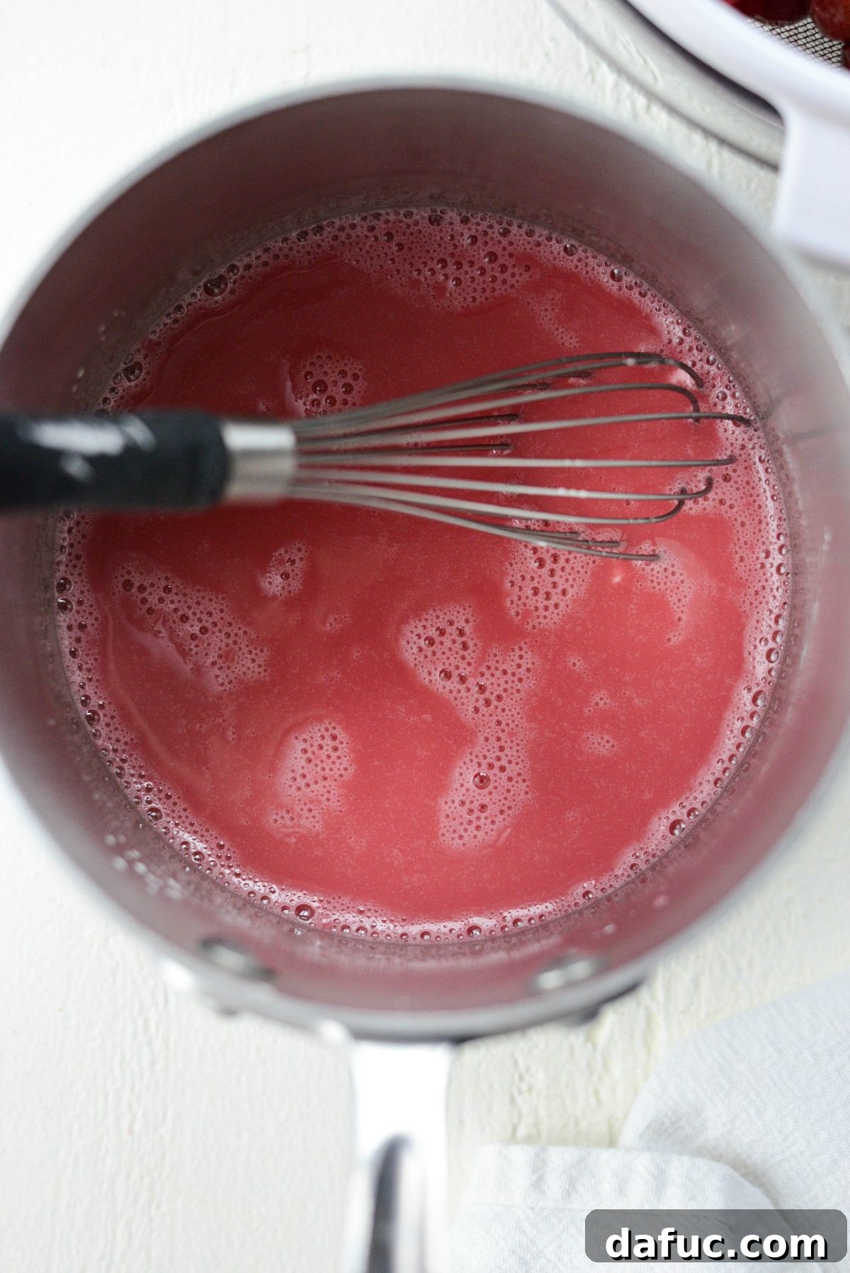 Thickened cherry juices for pie filling