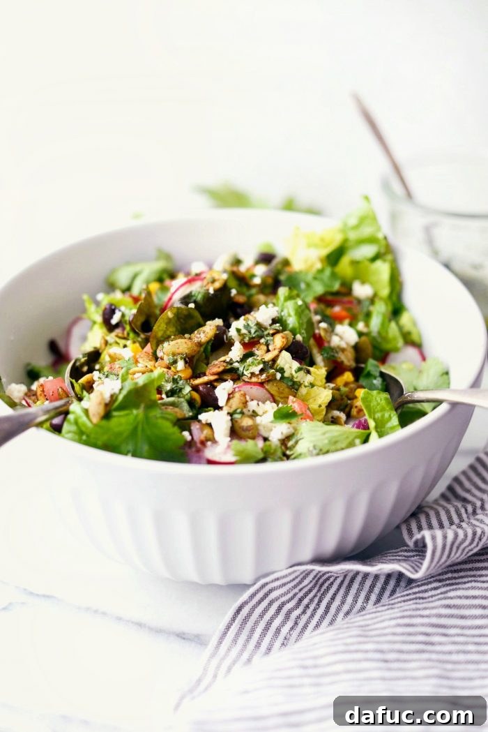 Executive Chop Salad 14 Honcho Chop Salad close up, highlighting textures