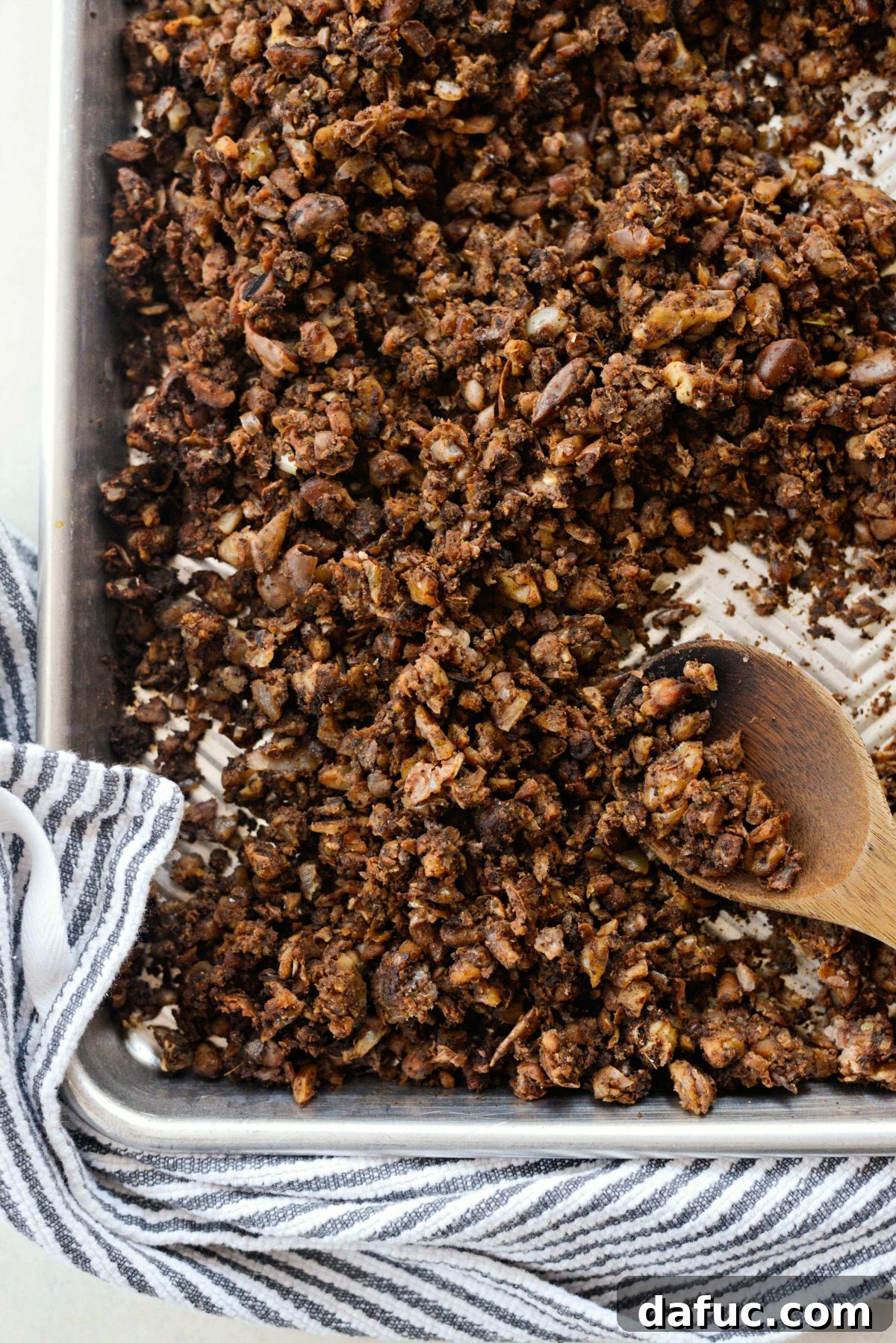 Delicious and healthy Vegan Chorizo Crumbles, perfect for tacos and nachos
