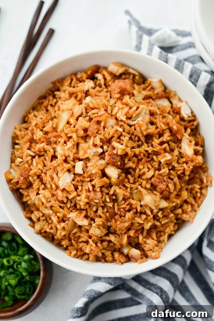 Crispy Fried Chicken Fried Rice - A Spicy, Easy, and Quick Leftover Recipe