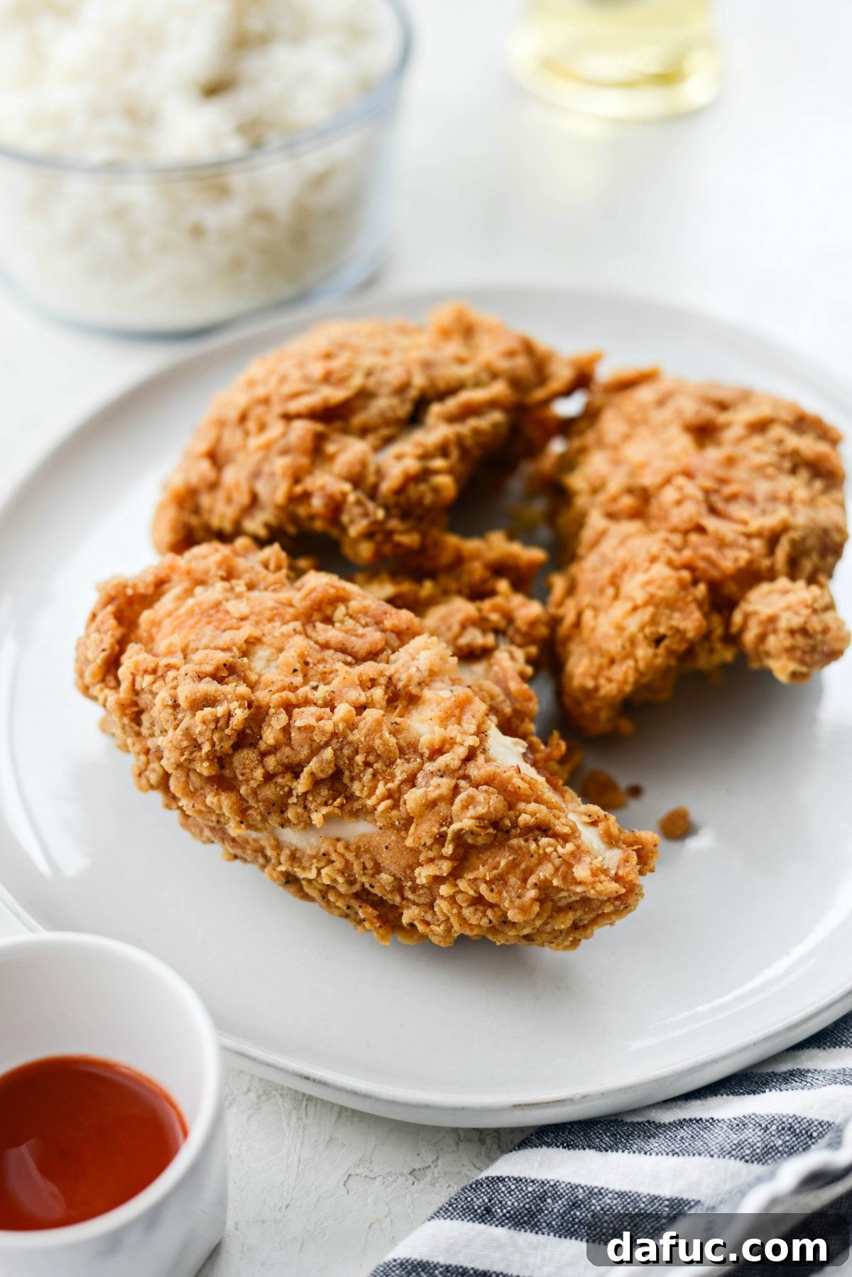 Crispy Fried Chicken ready for preparation