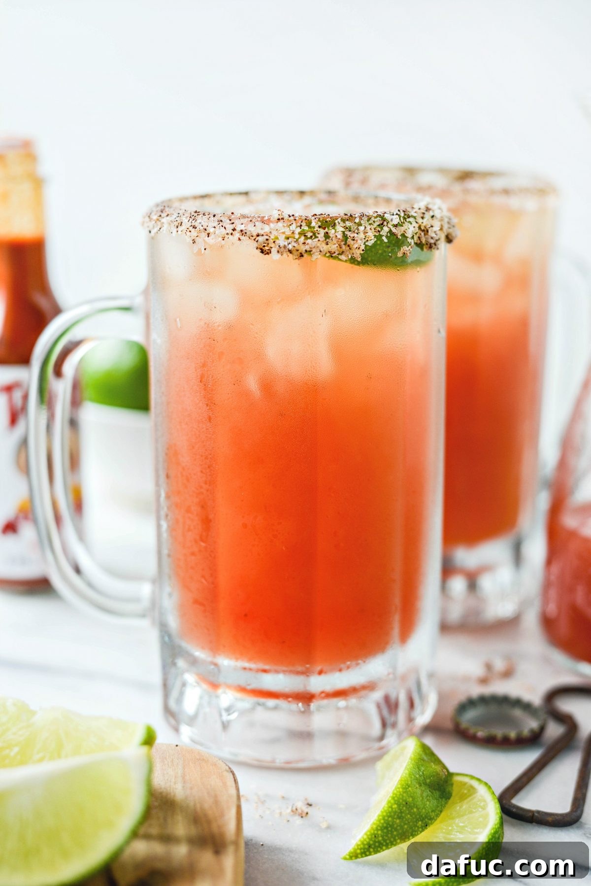 The Ultimate Mexican Michelada Recipe 19 Gently stirring the Michelada with a cocktail spoon to blend all the flavors