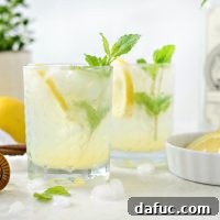 Lemon Gin Fizz cocktail