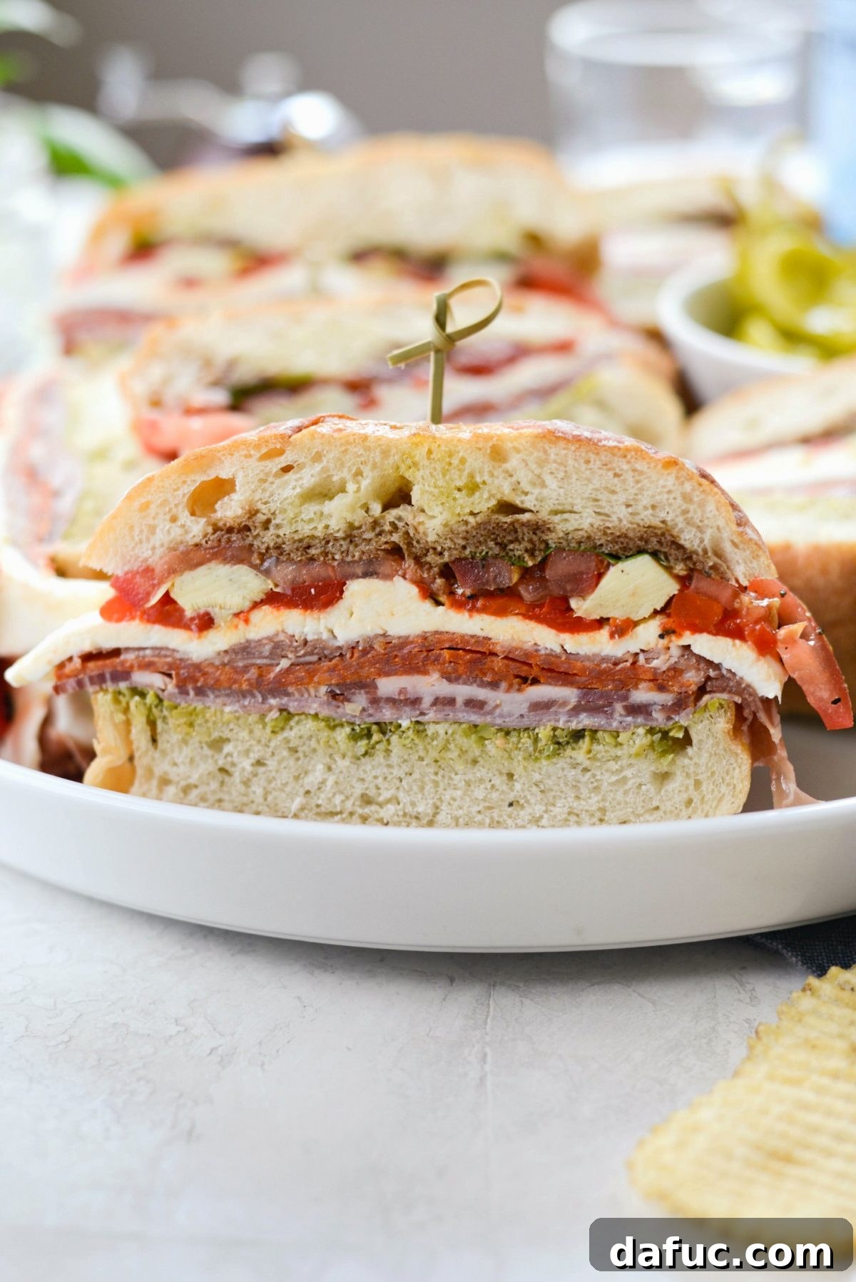 Pressed Italian Perfection 17 Ultimate Pressed Italian Sandwiches after pressing, showing the compact layers.