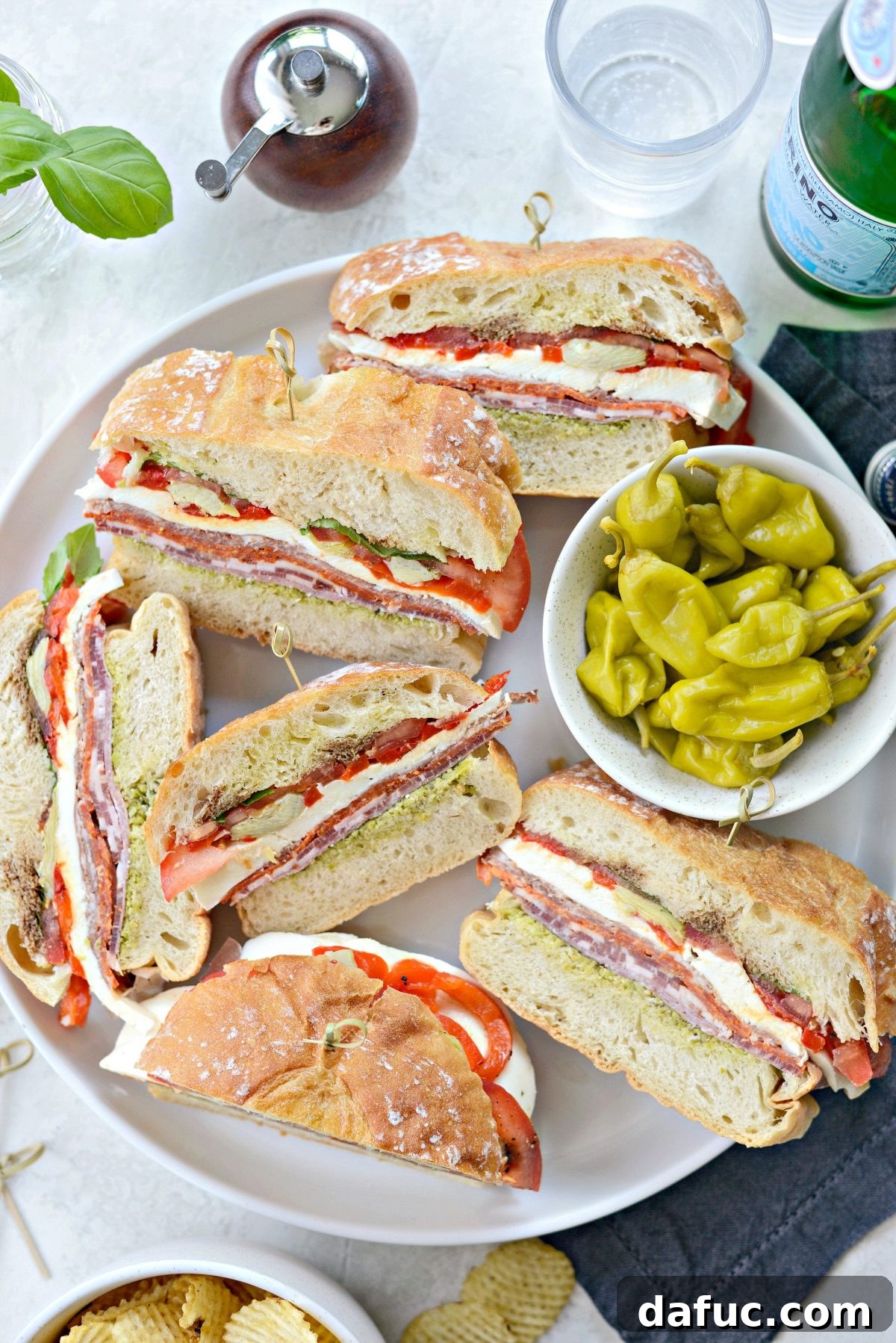 Pressed Italian Perfection 18 Ultimate Pressed Italian Sandwiches, showing a neat slice.