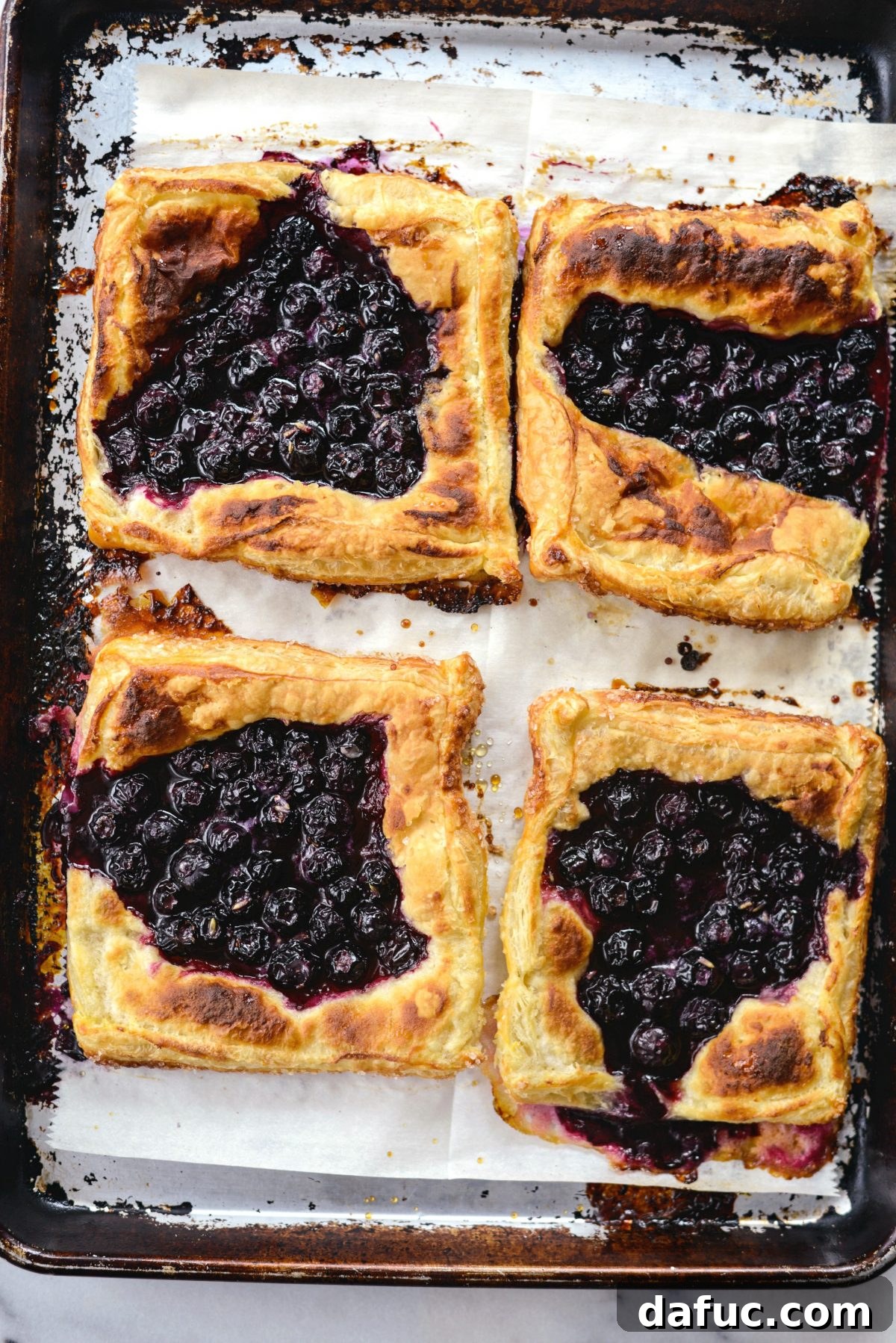 Lavender Blueberry Hand Pies 17 baked and golden brown Blueberry Lavender Pastry Pies
