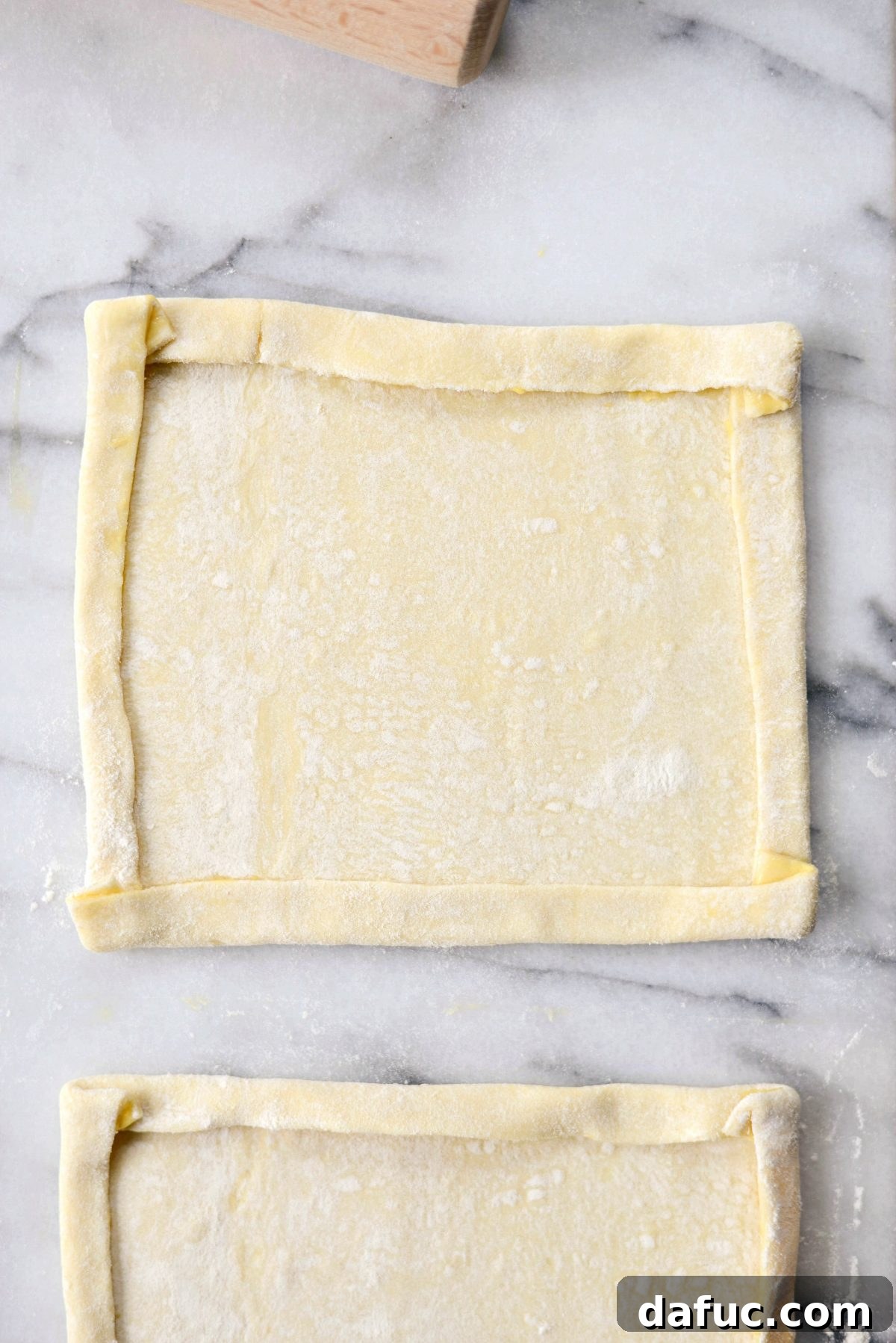 Lavender Blueberry Hand Pies 10 fold up edges